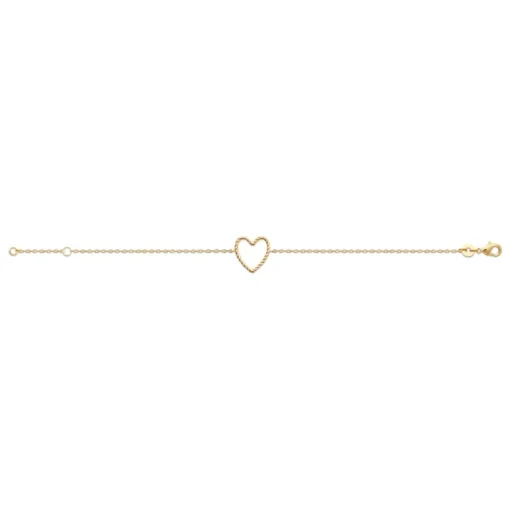 Bracelet femme cœur fantaisie plaqué or Maison de la Bijouterie UYZVUWZV