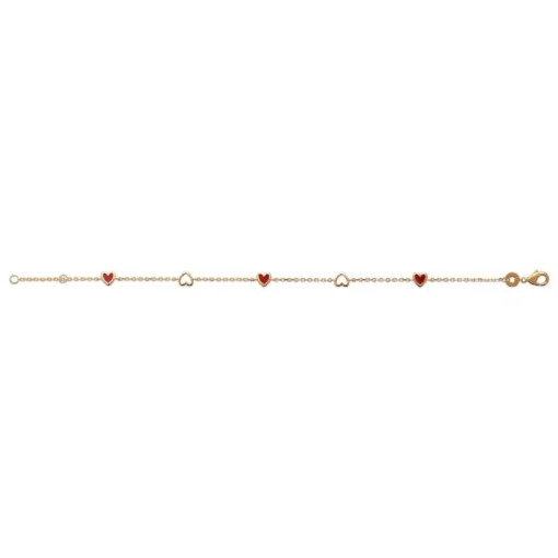 Bracelet femme cœur fantaisie plaqué or Maison de la Bijouterie UYZU0YZV