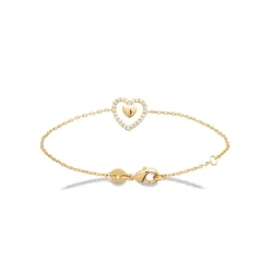 Bracelet femme cœur oxyde plaqué or Maison de la Bijouterie UW3U60ZV