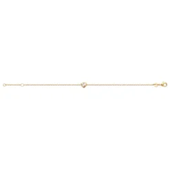 Bracelet femme cœur oxyde zirconium plaqué or Maison de la Bijouterie UWZZV0ZV