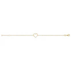Bracelet femme cœur oxyde plaqué or Maison de la Bijouterie UW3U6YZV