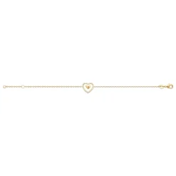 Bracelet femme cœur oxyde plaqué or Maison de la Bijouterie UW3U60ZV
