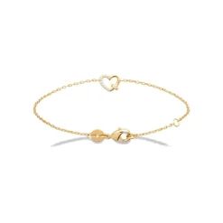 Bracelet femme cœur plaqué or oxyde Maison de la Bijouterie UW3U6WZV