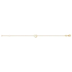 Bracelet femme cœur plaqué or oxyde Maison de la Bijouterie UW3U6WZV