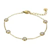 Bracelet femme Emily Westwood EWB23071G - Acier Doré et Blanc