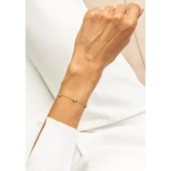 Bracelet femme Emily Westwood EWB23071G - Acier Doré et Blanc