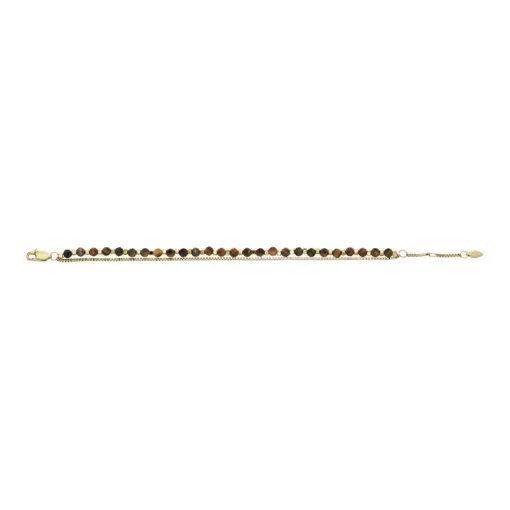 Bracelet Femme Fossil Bijoux - JF04683710 - Acier,Laiton Doré,Marron