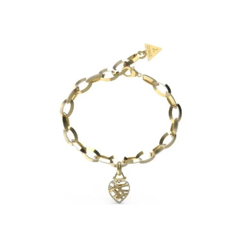 Bracelet Femme Guess Bijoux JUBB03094JWYGS - HEART CAGE Acier Doré