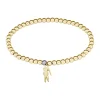 Bracelet Femme Lacoste Orbe - 2040334 Acier Doré Ajustable Circonference Interieure 165 Mm