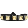 Bracelet Femme Les Interchangeables - Bracelet Pyramide 8 Doré et Noir