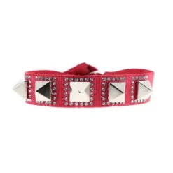 Bracelet Femme Les Interchangeables - Bracelet Pyramide 8 Rouge