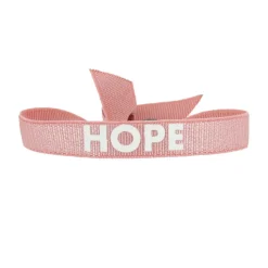 Bracelet Femme Les Interchangeables - A85900 Bracelet Message Hope Rose et Blanc