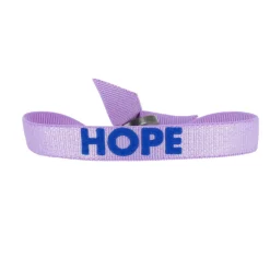 Bracelet Femme Les Interchangeables - A85897 Message Hope Mauve et Bleu