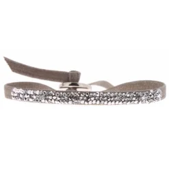 Bracelet Femme Les Interchangeables - Bracelet Ultra Fine Rocks Marron Taupe
