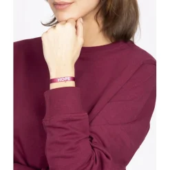 Bracelet Femme Les Interchangeables - Bracelet Message Hope Gris et Bleu