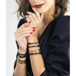 Bracelet Femme Les Interchangeables A59236 - Chaine De Main Coeur