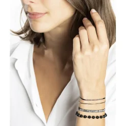 Bracelet Femme Les Interchangeables A85339 - Strass Box Jonc Fil