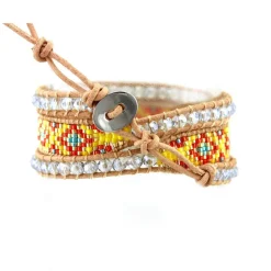 Bracelet Femme MYC-Paris - 3EB012 Cuir Métal Jaune