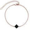 Bracelet Femme MYC-Paris Square - DB0085-RG-BK Laiton Doré rose Noir