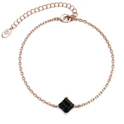 Bracelet Femme MYC-Paris Square - DB0085-RG-BK Laiton Doré rose Noir