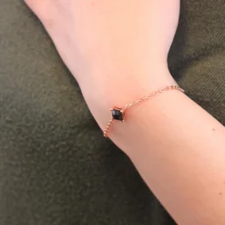 Bracelet Femme MYC-Paris Square - DB0085-RG-BK Laiton Doré rose Noir