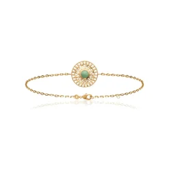 Bracelet femme plaqué or serti clos - UW30WVZV