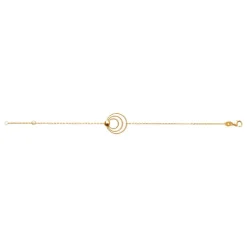 Bracelet femme plaqué or triple rond Maison de la Bijouterie UYZ6Y6ZV