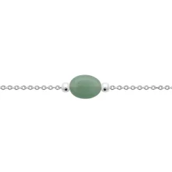 Bracelet femme quartzite vert argent Maison de la Bijouterie VW3YV4ZV