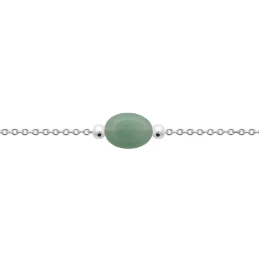 Bracelet femme quartzite vert argent Maison de la Bijouterie VW3YV4ZV
