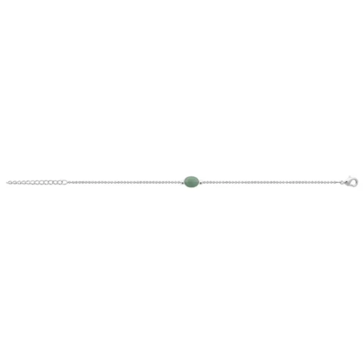 Bracelet femme quartzite vert argent Maison de la Bijouterie VW3YV4ZV