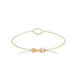 Bracelet femme serti clos plaqué or Maison de la Bijouterie UW4045ZV