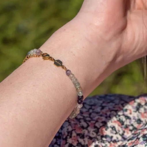 Bracelet Femme Sloya Serena en pierres Fluorite
