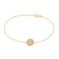 Bracelet Femme Soleil Plaqué Or - UW3Y5WZ