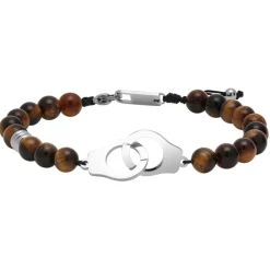 Bracelet Homme Rochet TALISMAN - HB57603 Acier Nylon Noir