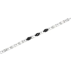 Bracelet Homme All Blacks 682188 - Acier Argent et Noir