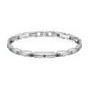Bracelet Homme argenté en acier