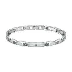 Bracelet Homme argenté en acier