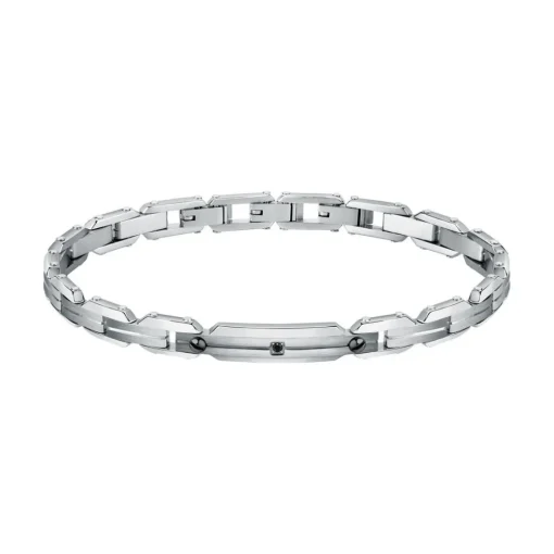 Bracelet Homme argenté en acier