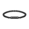 Bracelet Homme Boss Bijoux Sphere Metal - 1580659M Acier Noir