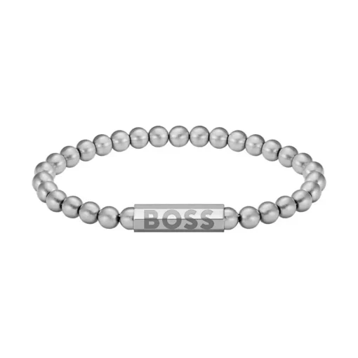 Bracelet Homme Boss Bijoux Sphere Metal - 1580658M Acier Argent