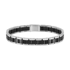 Bracelet Homme Boss Bijoux Metal Links Essentials - 1580665 Acier Noir