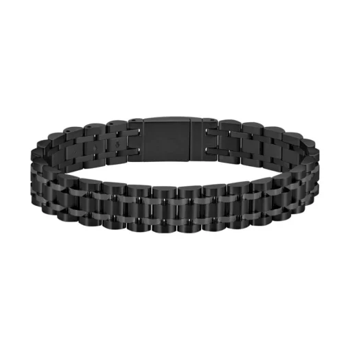Bracelet Homme Boss Bijoux Owan - 1580646 Acier Noir
