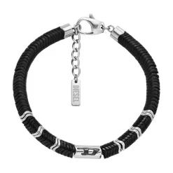 Bracelet Homme Diesel Bijoux Acier Classique - DX1574931 Hématite
