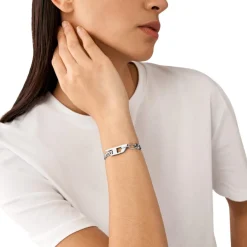 Bracelet Homme Diesel Bijoux - DX1496040 - Acier Argent