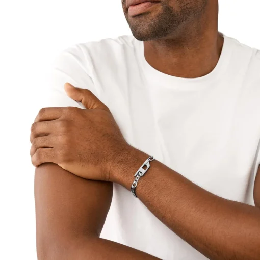 Bracelet Homme Diesel Bijoux - DX1496040 - Acier Argent