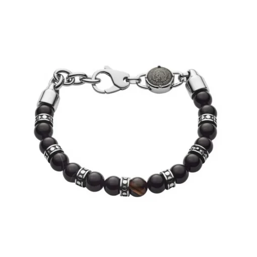 Bracelet Homme Diesel Studs DX1163040 - Perles Noires