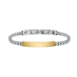 Bracelet Homme en acier bicolore
