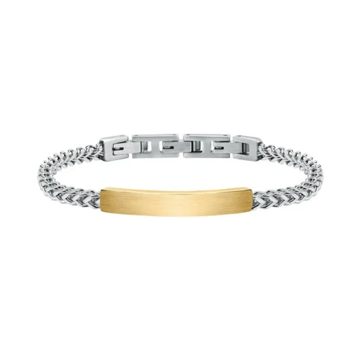 Bracelet Homme en acier bicolore