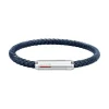 Bracelet Homme en cuir bleu