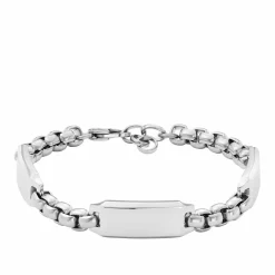 Bracelet Homme Fossil Bijoux Engravables - JF04400040 Acier Argent